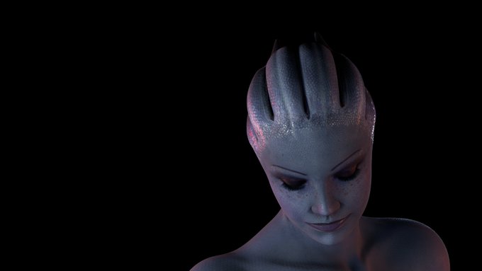Playing with Liara in Blender for the first time https://t.co/OaplPIQVd3
