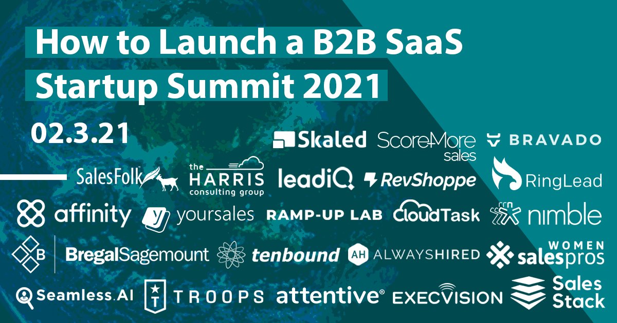 Jorge Soto 🎙 (@startupjorge) on Twitter photo 📈 Attn: On 2/3/21 learn "How to Launch a B2B #SaaS #Startup" from the industry's top #entrepreneurs & #investors:
🎙️ Hosted by <a href="/petezin/">Rosa Jiménez Cano 💙</a> & I
Learn/Sign up 4 free 👉 crowdcast.io/e/HowToLaunchS…
AGENDA in thread 👉 📈 Attn: On 2/3/21 learn "How to Launch a B2B #SaaS #Startup" from the industry's top #entrepreneurs & #investors:
🎙️ Hosted by <a href="/petezin/">Rosa Jiménez Cano 💙</a> & I
Learn/Sign up 4 free 👉 crowdcast.io/e/HowToLaunchS…
AGENDA in thread 👉