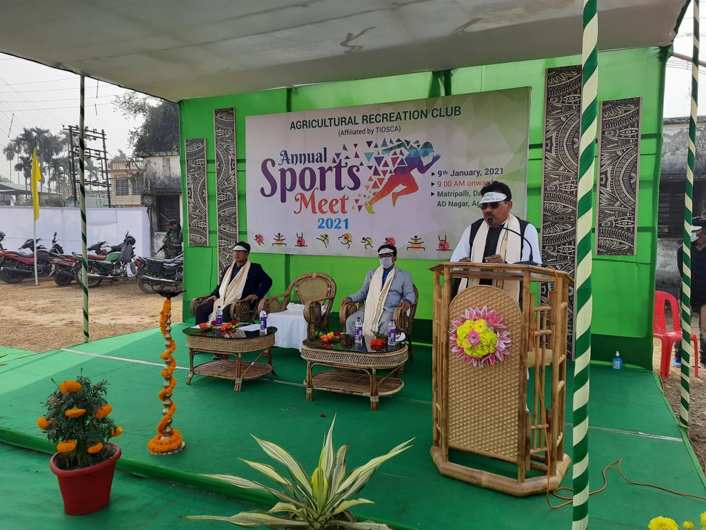 Agri_Tripura's tweet photo. Annual Sports Meet 2021 of Agriculture Recreation Club Inaugurated by Hon'ble Min Agriculture #Pranajit Singha Roy https://t.co/Gp2cSfuLhT