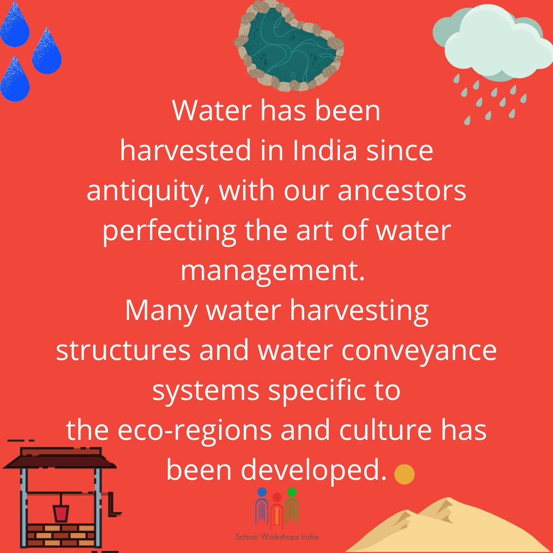 IndiaWorkshops's tweet photo. ARTS, CULTURE &amp; COMMUNITY COURSE:

This course aims to create awareness about the traditional water harvesting systems of India.

#schoolworkshopsindia
#ib #ibdp #IGCSE #onlineworkshop #onlinecourses #onlineclasses  #online #middleschool  #highschool #learningisfun✏📝 https://t.co/c3p7aOXkMb
