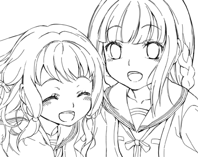 ユナフロやめたら絵が進む…!やってたら今イベ走ってたからこの絵はたぶん描いてさえいなかった。いやユナフロが悪いわけじゃないんですけどね。ソシャゲは時間泥棒だってことで。
色塗り3割ほど終わったかな。火曜あたりに上げたいな。 