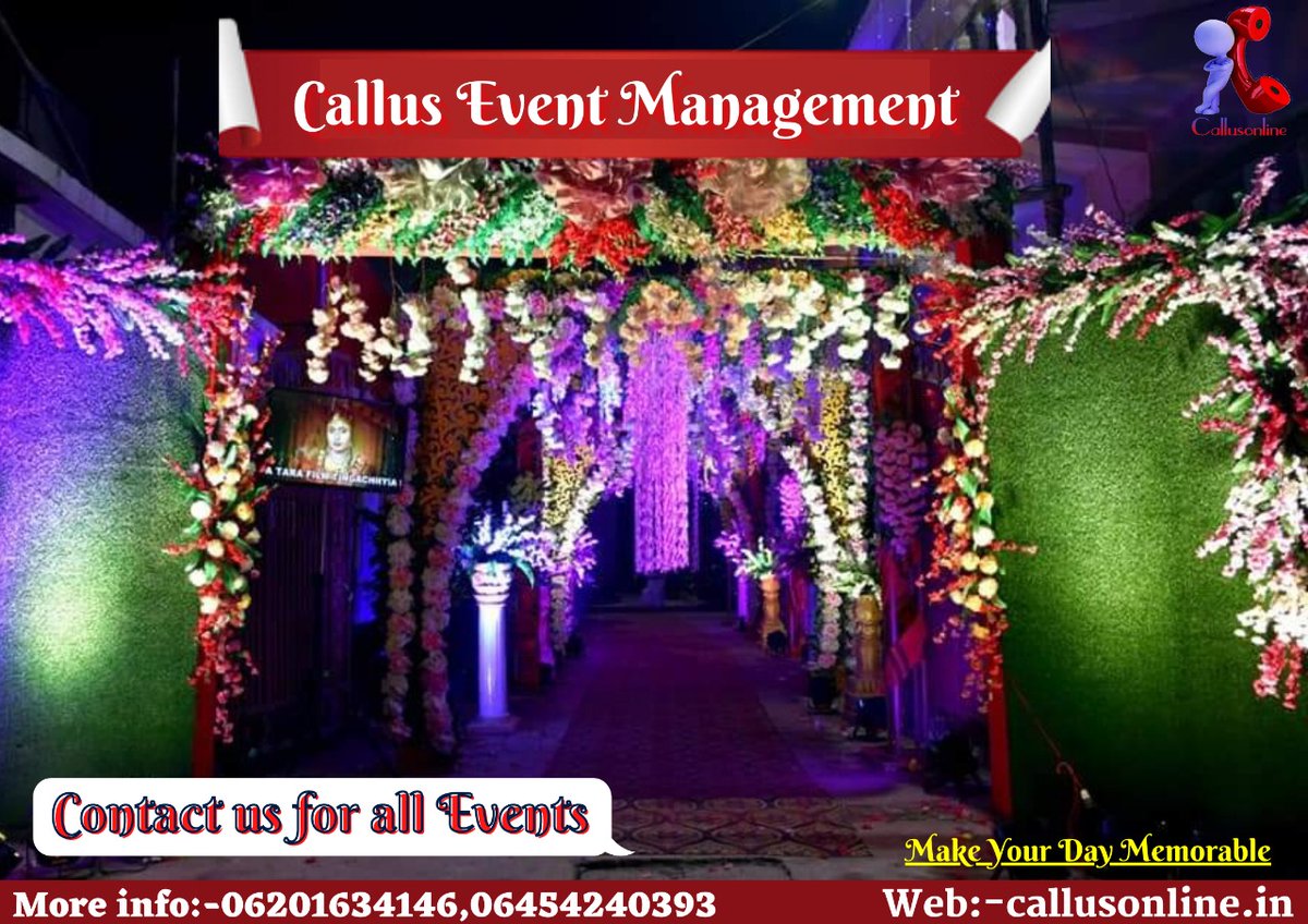 Callusonline's tweet photo. Arrangement in an Event is difficult task.
So release all ur pressure on #Callus_Event_Management_Compan Call@6201634146,06454 240393
#callusevent #eventplanner #weddingplanner #eventorganiser #weddingorganizer #eventmanagement #events #eventmanagementcompany #cateringservices https://t.co/m4C97dcgg7