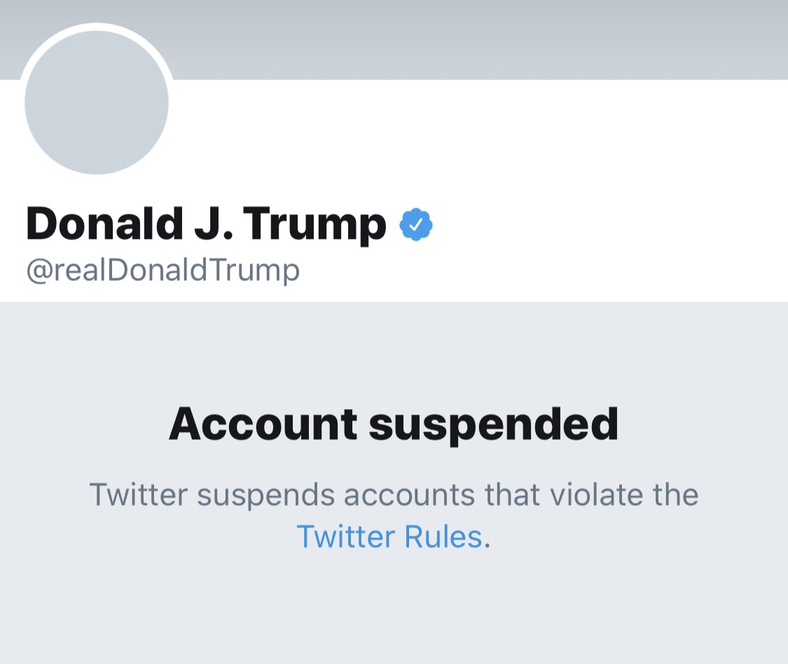 BuhlRob's tweet photo. It’s crazy we live in a world where the President of the Greatest Country in the World gets suspended https://t.co/nO0WZ9dTRX