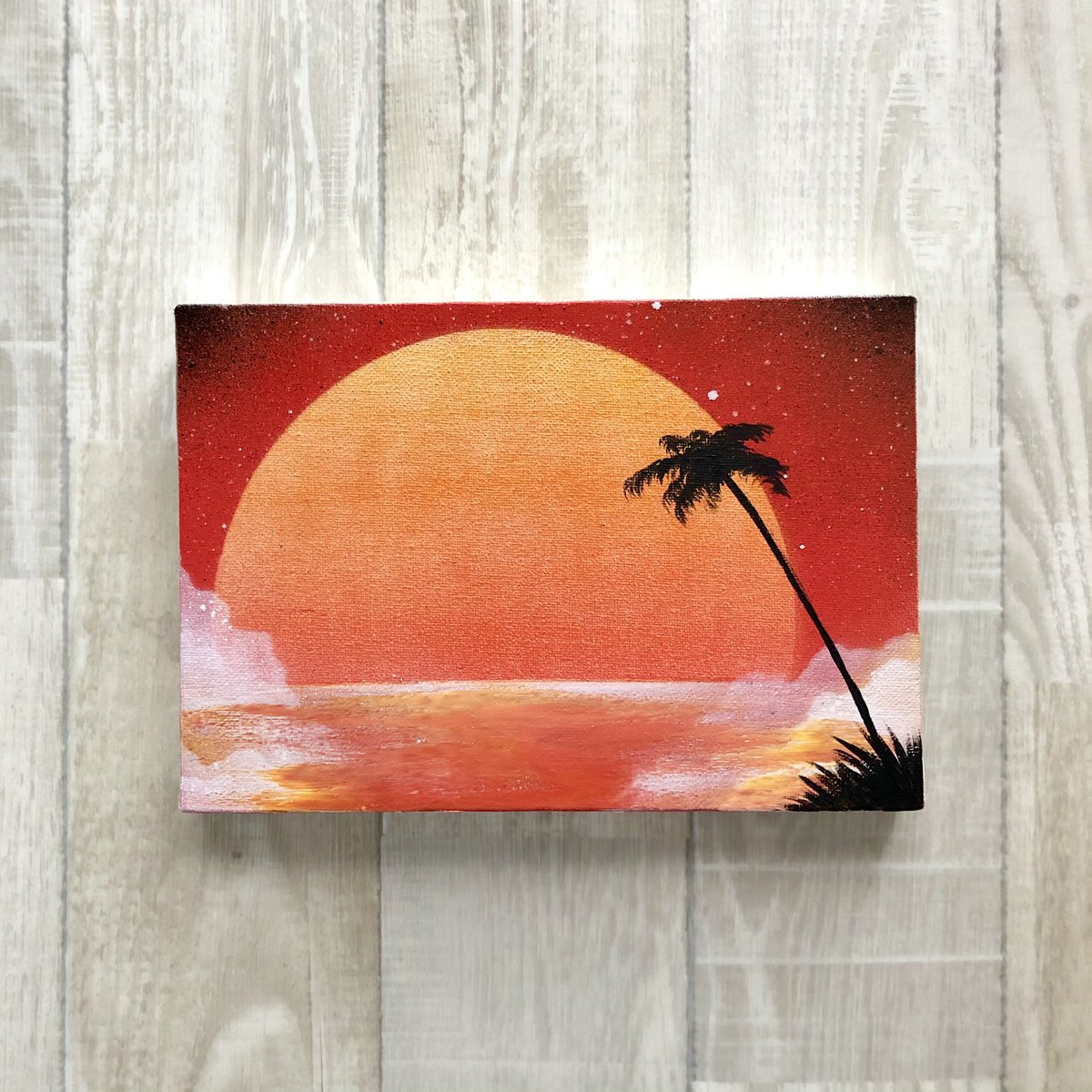 「Red sunset 」|あき🎨AKI SPRAY PAINT スプレーアートのイラスト