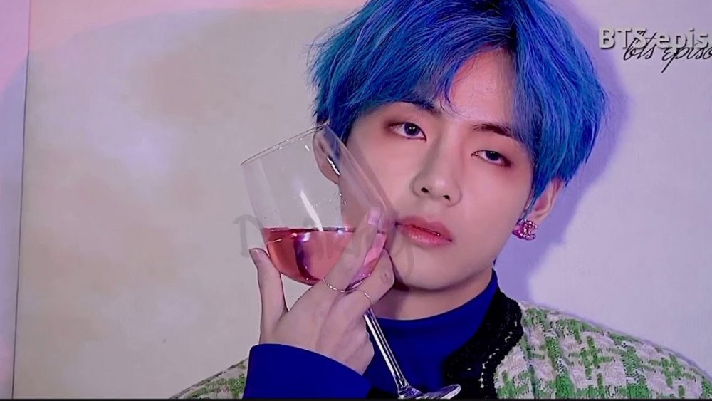 Here Are 10 Times BTSs V Looked Flawless In Bright Blue Hair  Koreaboo