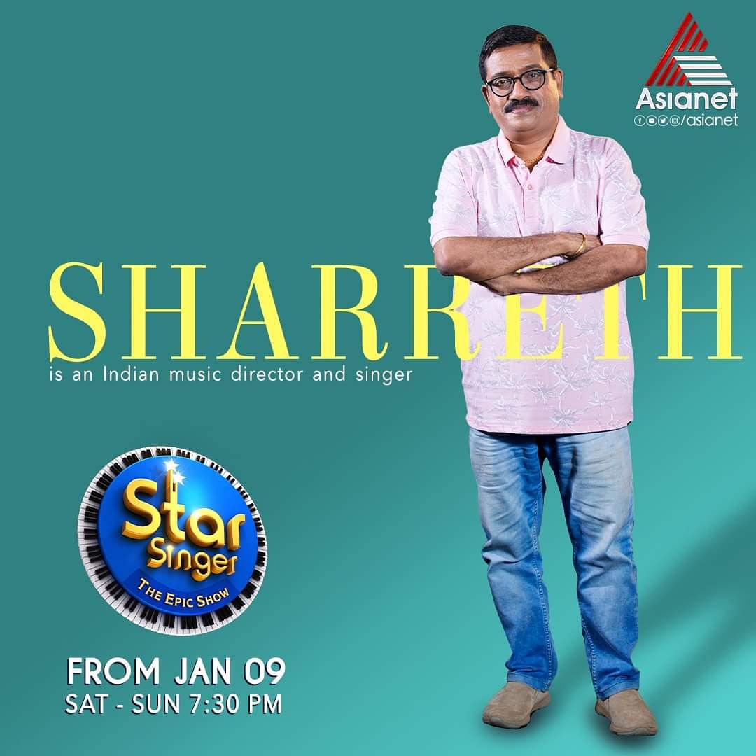 SharrethVI's tweet photo. Star Singer || The Epic Show || Today Onwards || Sat &amp; Sun at 7:30 PM || Asianet
#StarSinger #Season8 #TheEpicShow #Asianet #RealityShow #Music #StarSingerSeason8 #Sharreth #KSChithra #StephenDevassy https://t.co/tagUm4Zui0