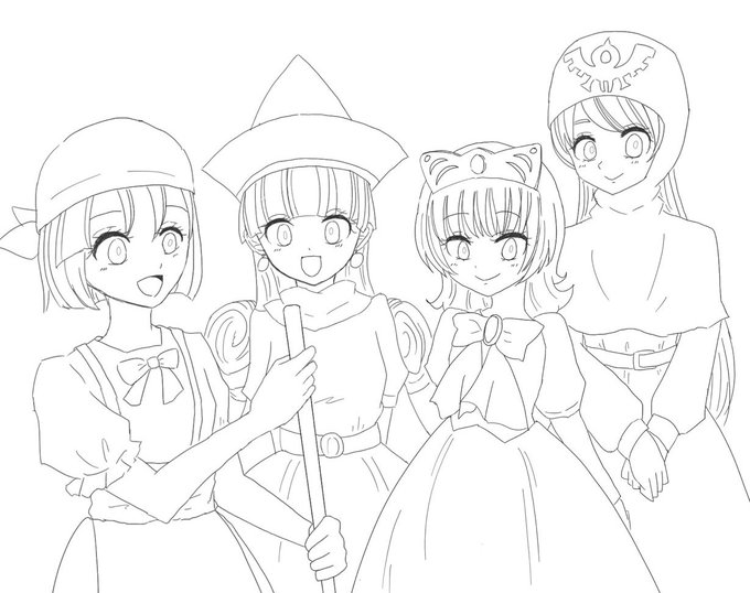 ドラクエ ドラクエ塗り絵部 ひるのいこいにdq11ぬりえをどうぞ もし報告してくださる ペクチンの漫画