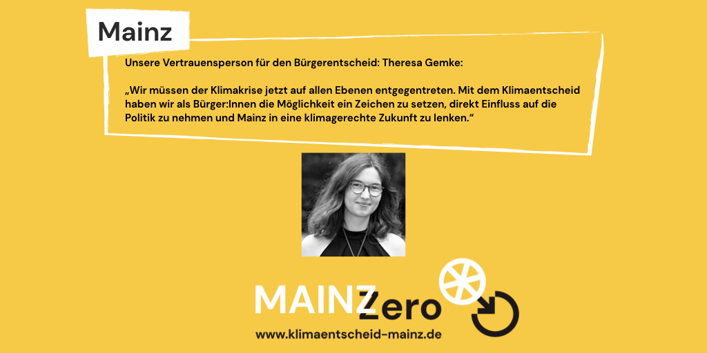 MainzZero's tweet photo. Wir stellen das Team hinter MainzZero vor. Heute: unsere Vertrauensperson Theresa Gemke, @theresagemke https://t.co/t2InS3xO99