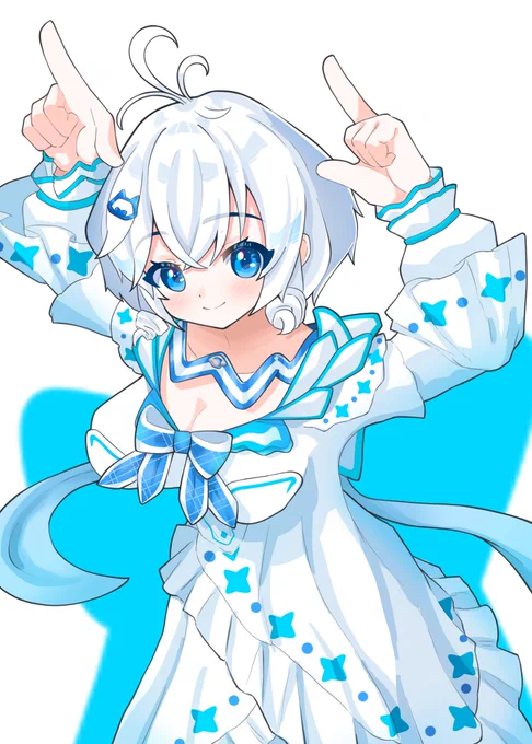 牛ポーズシロちゃん??
 #SiroArt 