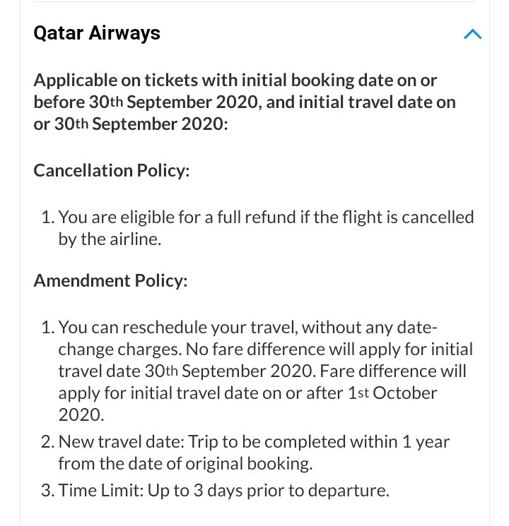 chrisjmonisse's tweet photo. @EaseMyTrip @PMOIndia @narendramodi @EaseMyTrip

As per communication on Qatar Airways website. Also when we call Qatar Airways they say to contact EMT as booking was done through EMT to get the balance refunded. https://t.co/TYK4XB728Q