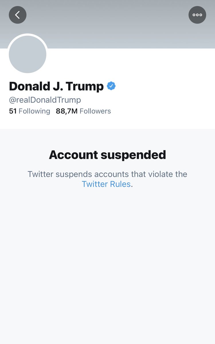 sshaked's tweet photo. Finally. #TwitterTrumpBan https://t.co/S8vmOVWqVy