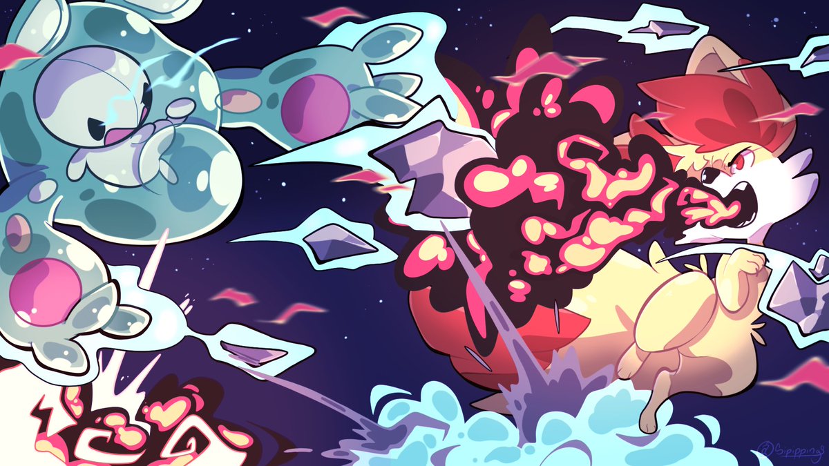 sips_streams's tweet photo. Finished this #pokemonfanart during my stream tonight! I’m super happy with how it turned out!!
#digitalart #fanart #pokemon #pokemonart #pokemonfight #reuniclus #fennekin https://t.co/1NNL6RDswF