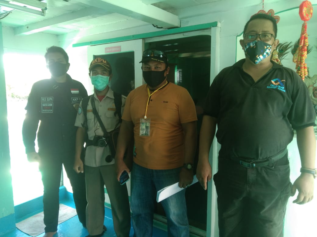 wilkerbalut's tweet photo. 09/01/2021 #OneHealthKIPM
Kegiatan Pengawasan Stuffing Pemuatan Ikan Kerapu Hidup dan Lobster Hidup di Desa Liang Kab. Banggai Kepulauan Milik UD. PULAU MAS Tujuan Benoa Bali Via KM. Pulau Mas 88 Oleh Petugas :
@WilkerBalut
@HumasBKIPM
@rinajanwar2201
@darwis_skipmlb
@medya1978 https://t.co/MTDDP4SUVQ