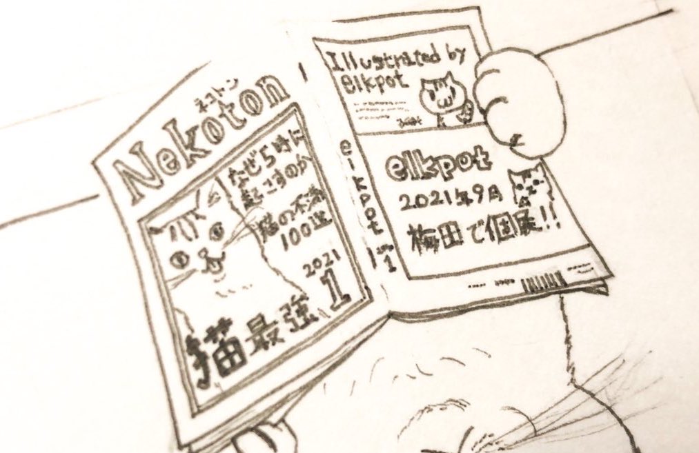 科学猫情報誌『Nekoton』??
#制作途中 