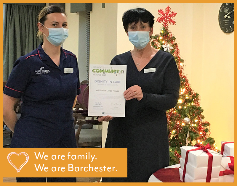 Team members at Lynde House Care Home received a special Dignity in Care certificate from London Borough of Richmond’s Adult Social Services and Healthcare organisation in recognition of their dedication. Visit jobs.barchester.com to see current roles. #BarchesterTogether