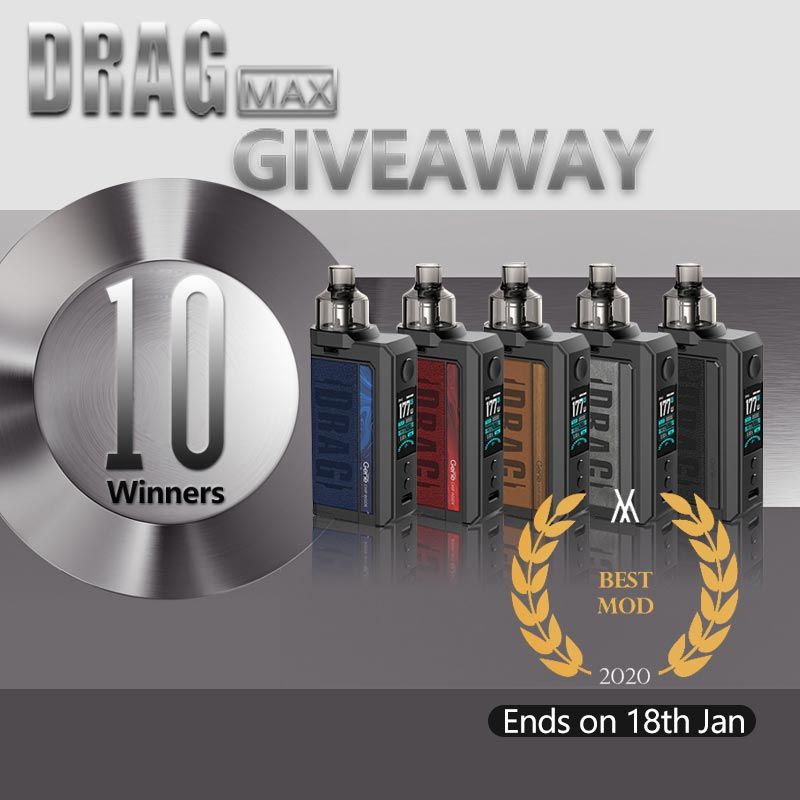 HealthCabin's tweet photo. ππβ
Healthcabin Giveaway ποΈ
π 10 Winnersβ β
π Prize: The Best Mod Kit 2020 in Vapouround Awards - Voopoo Drag Max
π Date: 9th - 18th Jan, 2021πβ β
>β β β
More details: β β
https://t.co/exesXBxmRl
>β β
#giveaway #voopoo #voopoodragmax #healthcabin #vape https://t.co/qZxj0di8Bx