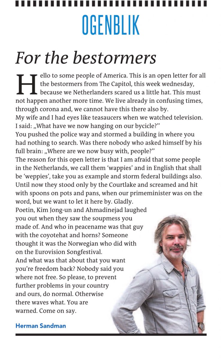 ‘Eyes like teasaucers’ 
Herman Sandman in <a href="/dvhn/">dvhn</a> hits the nail exactly on the head!