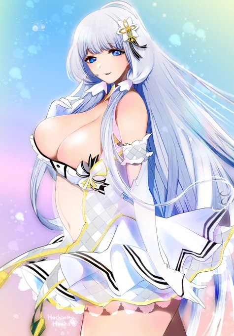 アイドル・イラストリアス(μ兵装)
のんびり描いてたのでようやく完成～🥳

#アズールレーン #AzurLane 