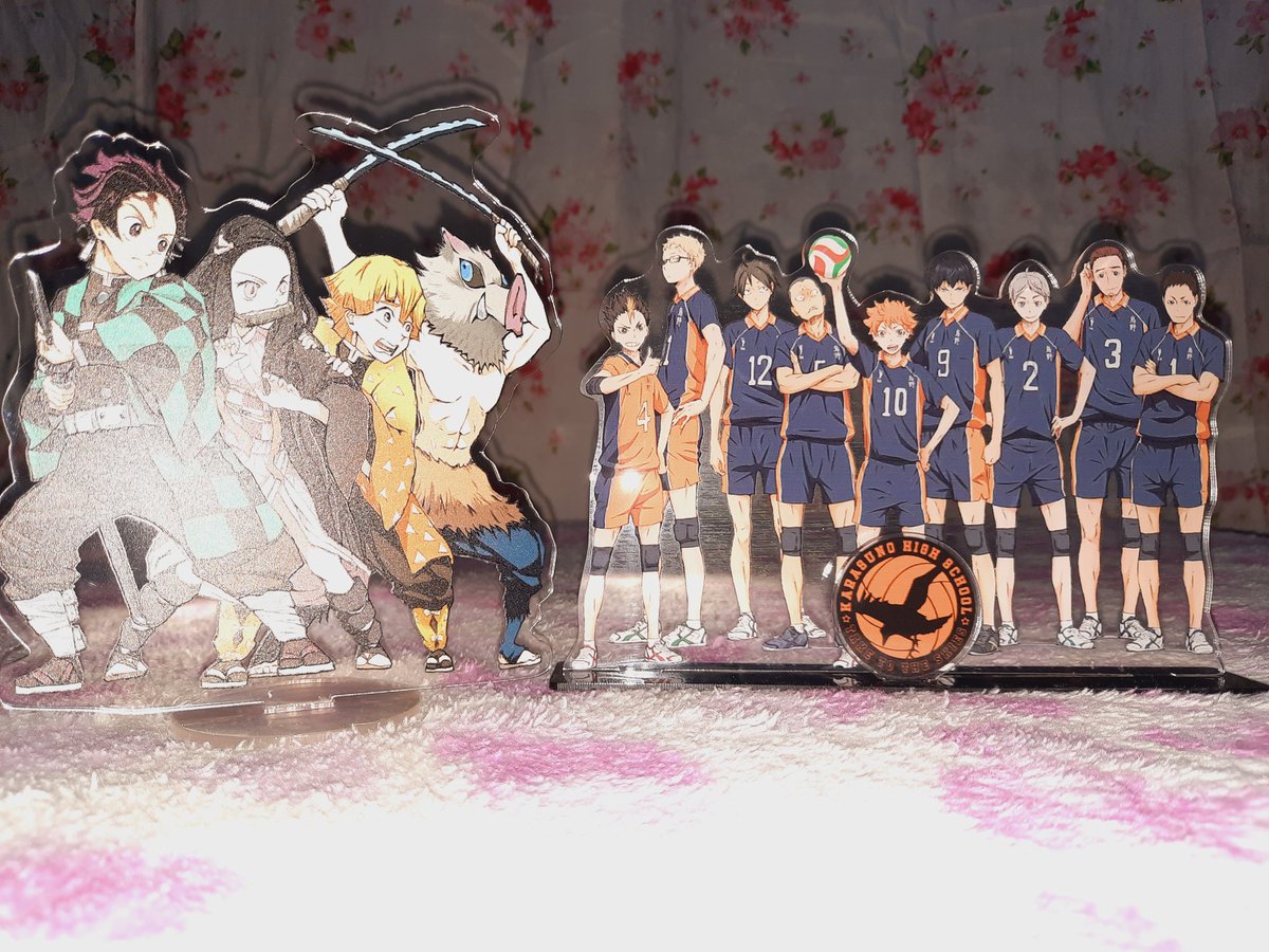 hndmkmhl's tweet photo. I'm starting to collect anime acrylic stand figures. My heart is so happy! 

#Haikyuu
#DemonSlayerKimetsuNoYaiba #JujutsuKaisen
#Noragami
#HunterXHunter
#OwariNoSeraph
#BlueExorcist
#BungoStrayDogs
#FugouKeijiBalanceUnlimited
#BlackClover

(1/2) https://t.co/viAZqgSpff