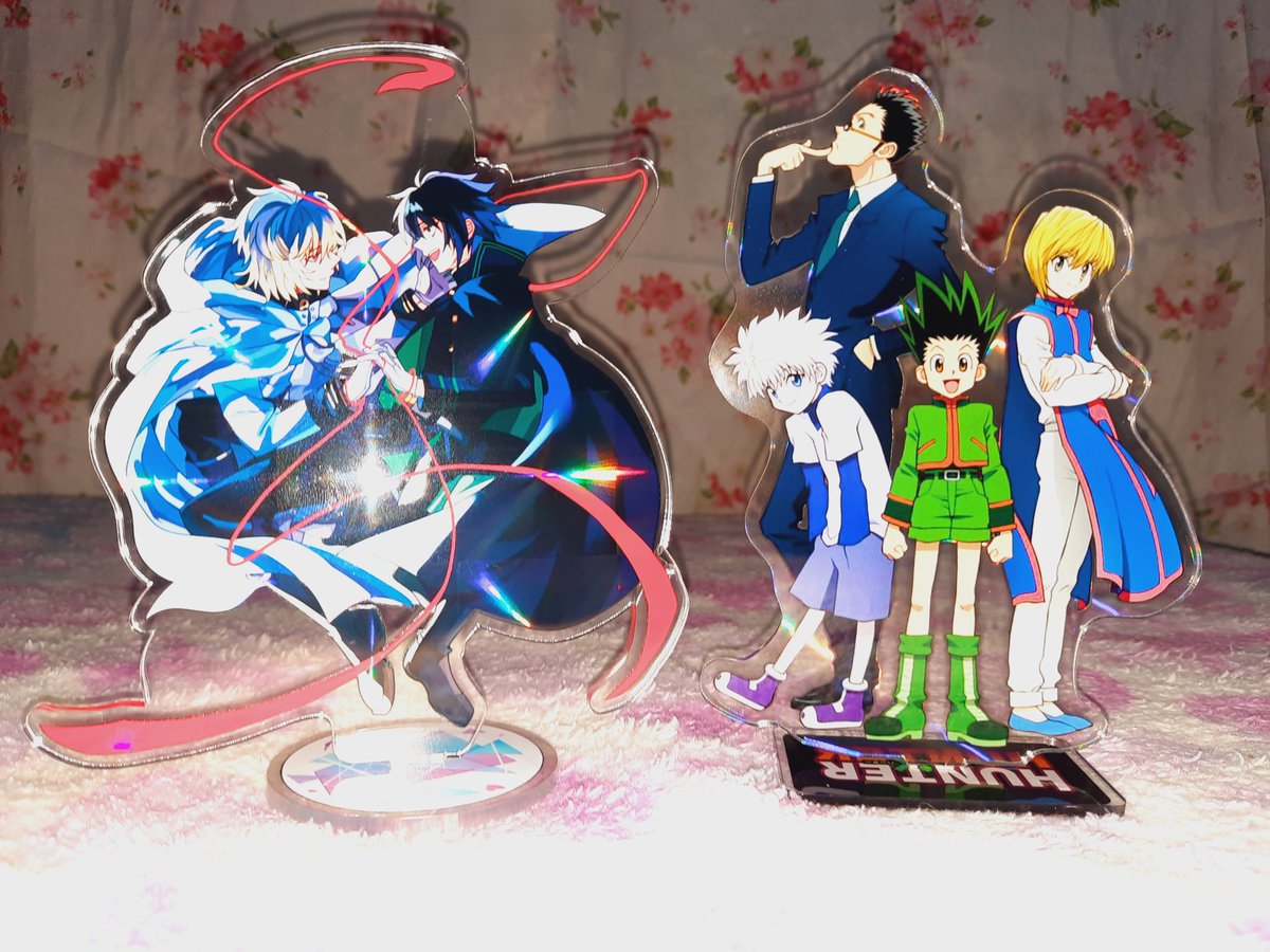 hndmkmhl's tweet photo. I'm starting to collect anime acrylic stand figures. My heart is so happy! 

#Haikyuu
#DemonSlayerKimetsuNoYaiba #JujutsuKaisen
#Noragami
#HunterXHunter
#OwariNoSeraph
#BlueExorcist
#BungoStrayDogs
#FugouKeijiBalanceUnlimited
#BlackClover

(1/2) https://t.co/viAZqgSpff