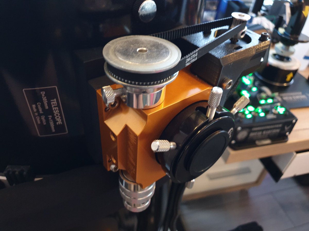 pcpointer's tweet photo. DIY Motorized focuser for Moonlite CR2 on Skywatcher Flextube 300PX 12"

#telescop #telescopes #dobsonian #dobson #focuser #moonlite #diy #astro #astrofotografie #astrofotography #electronics #diyproject #diyprojects #3ddruck #3ddrucker #3dprint #3dprinter #3dprinters #3dprinting https://t.co/V41mnATgz6