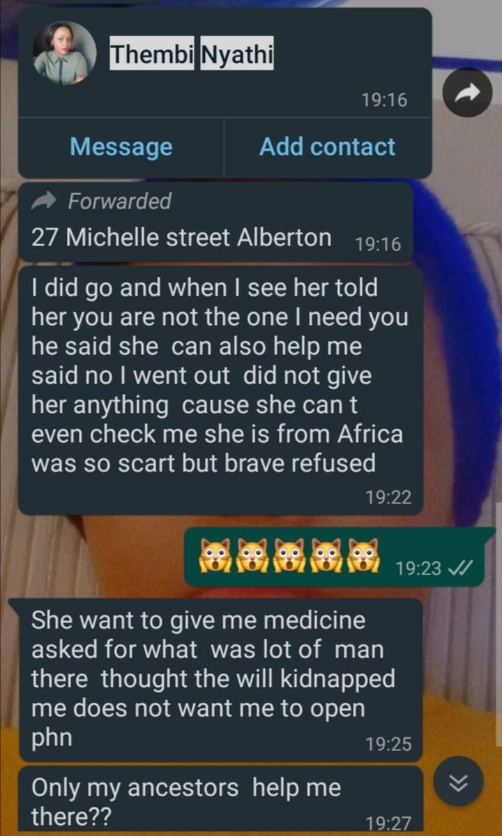 BookingsThembi's tweet photo. People can do things you🤔be safe south Africans.... Trust no one https://t.co/eP6eI5DmMV