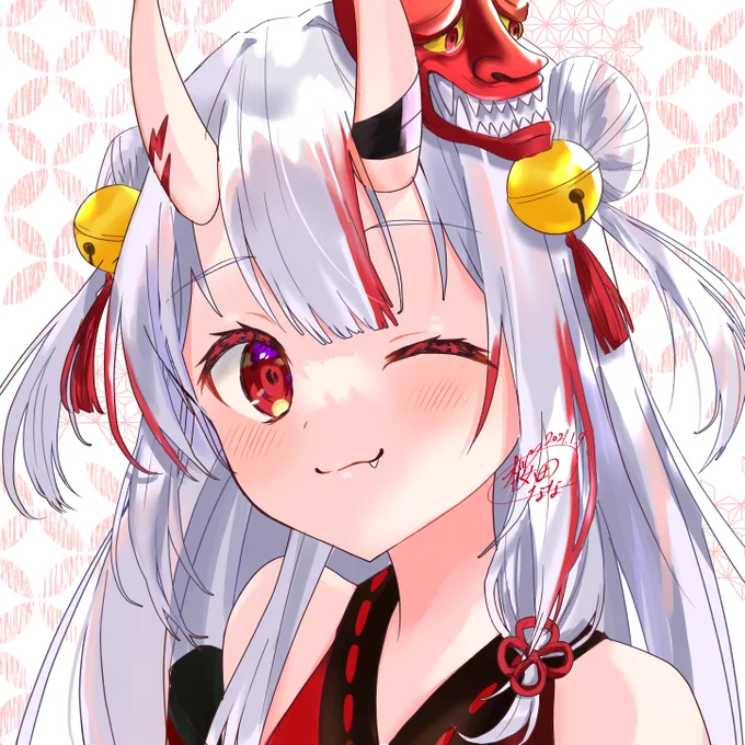 アイコン企画でプレゼントさせていただいたものですっっっっ!
#百鬼絵巻 #ホロライブ #百鬼あやめ 
