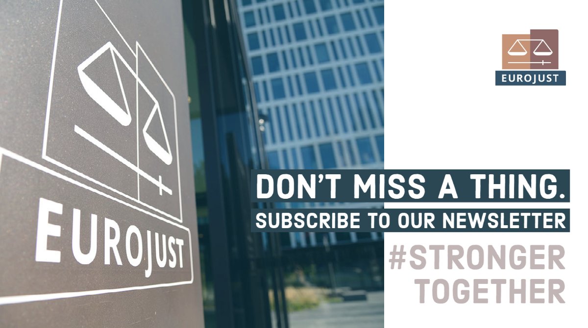 Coming soon 🔜 the next edition of our #Eurojust newsletter. 🔎 Focus on: #DigitalCriminalJustice, successful casework, reports and best practices, new partnerships & much more. Stay tuned and 🔔 subscribe now to be the first in the know 👉 bit.ly/Just_Subscribe