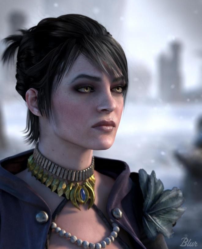 Morrigan / ominous but beautiful orange-eyed grey cat