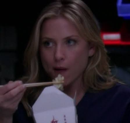 to all my greys moots if you’re having a hard time eating this is a safe thread of some characters eating that helps me :)