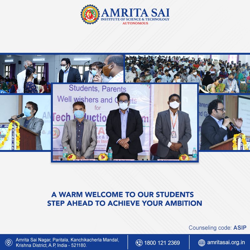 AMRITASAI_'s tweet image. We have conducted an induction program for the B.tech new joiners at the college premises on 8th January 2020. Wishing our students good luck in achieving the best in their career.
Location: bit.ly/30EnCQR
#amritasaicollege #inductionday #Btechfreshers