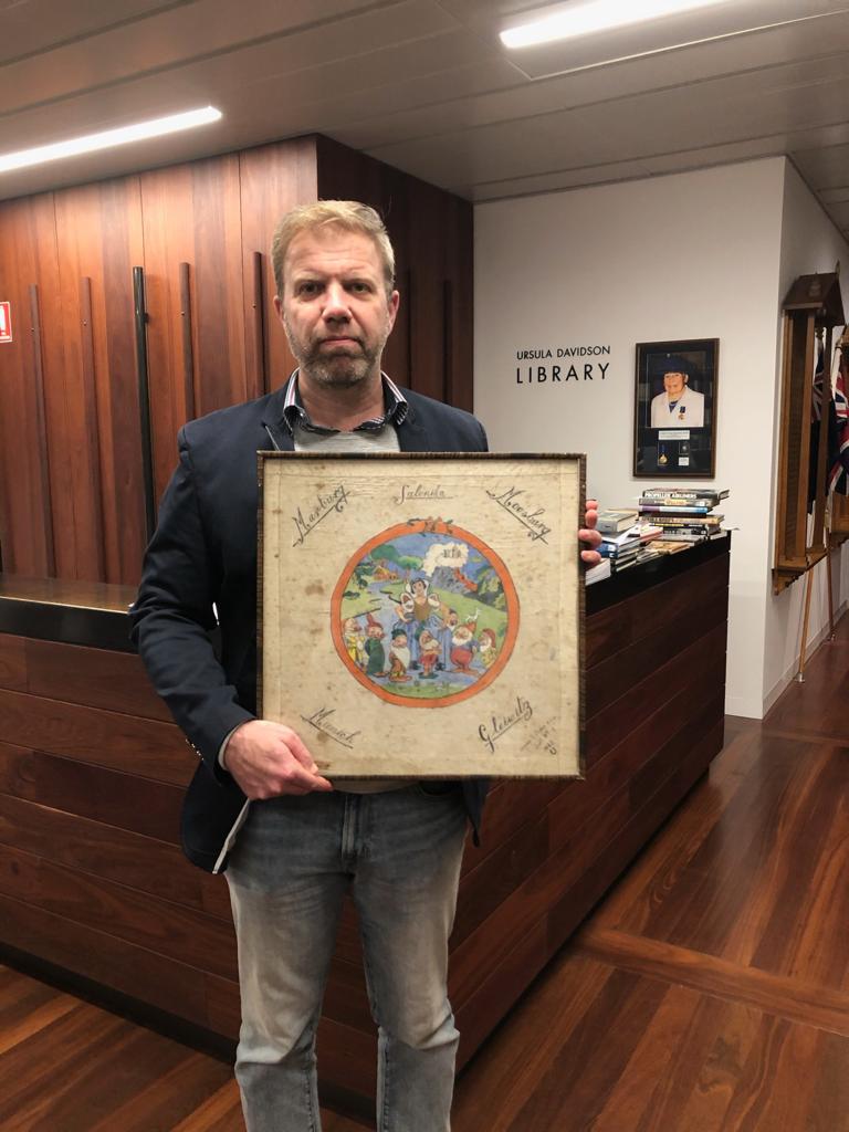 All I can do is remember. Remember Pa, and remember Doug  #NeverForget The handkerchief is now displayed at the ANZAC Memorial in Hyde Park, Sydney. We are all touched by this legacy. If you're ever walking past, please go and say hi to Pa. He loved a chat.