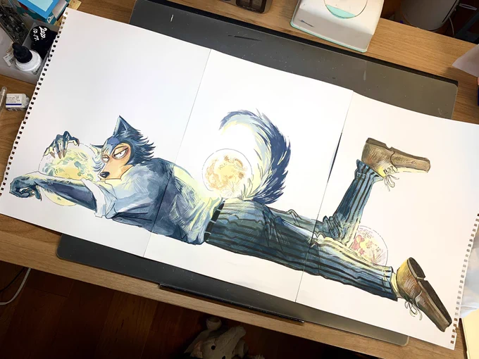 『BEASTARS』&amp;『BEAST COMPLEX』全巻収納できる特別BOXが発売中です。心込めて描き下ろしました!ぜひぜひ???? 