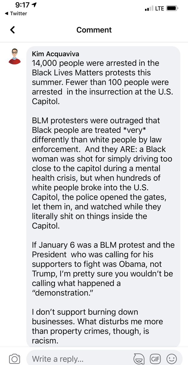 I don’t have all the answers - or *any* answers. My reply to that Facebook post didn’t end up changing that woman’s mind.  9/