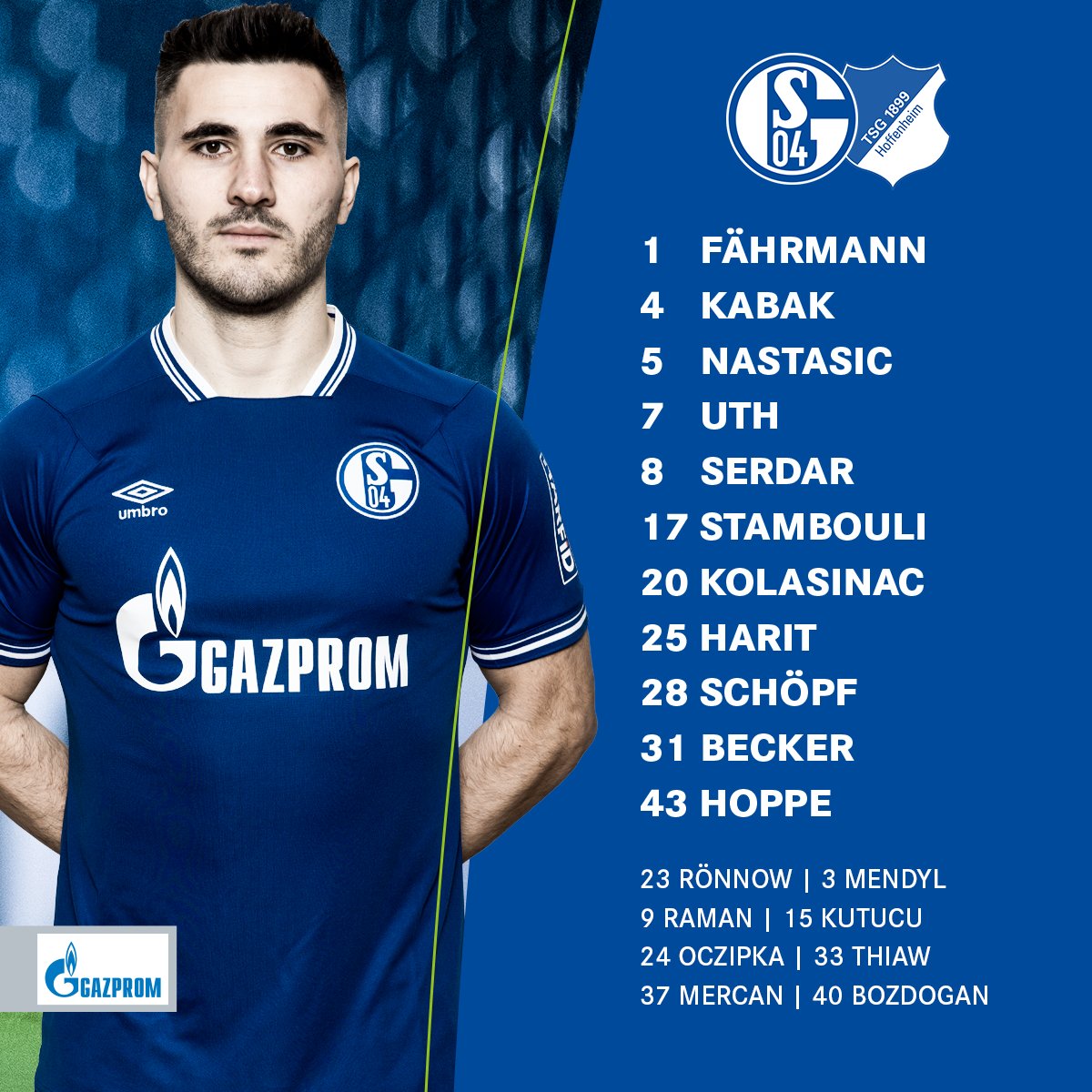 Fcシャルケ04 Tsghoffenheimen 戦に先発するシャルカーはこの1 1 人 グリュック アウフ S04 S04tsg Fcシャルケ04 Tsghoffenheimen 戦に先発するシャルカーはこの1 1 人 グリュック アウフ S04 S04tsg