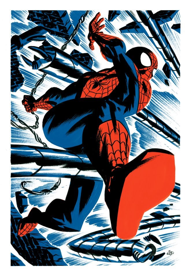 RT @spideymemoir: Spider-Man, art by Michael Cho! https://t.co/gylYiSYvFm