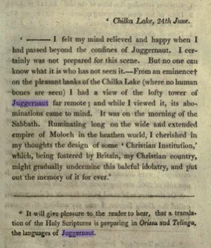 “Ruminating long on the.. empire of Moloch in the heathen world, I cherished my thoughts on the design of some ‘Christian institution’, which, being fostered by Britain, my Christian country, might gradually undermine this baleful idolatry, and put out the memory of it forever.”