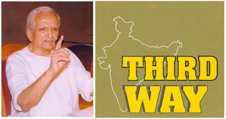 #DattopantThengadi ji ,a Sangh ideologue was also the founder of the @SwadeshiJagranManch,Bharatiya Mazdoor Sangh and Bharatiya Kisan Sangh. In his book the‘#ThirdWay  ,laid out a road map for a self-dependent India.
 #AatmaNirbharBharat 
 @PatrikaSwadeshi
#SwadeshiWarriors