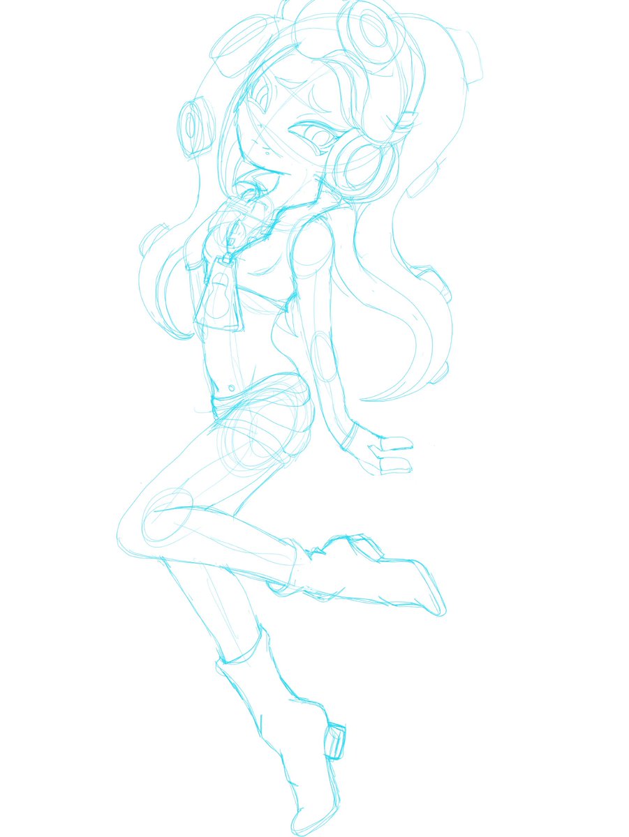 lightning2598's tweet photo. Just a quick update on the latest draw of marina from splatoon 2 🤔 #Nintendo #Splatoon2 #splatoonfanart #artist #illustration https://t.co/KNTQWUzpjy