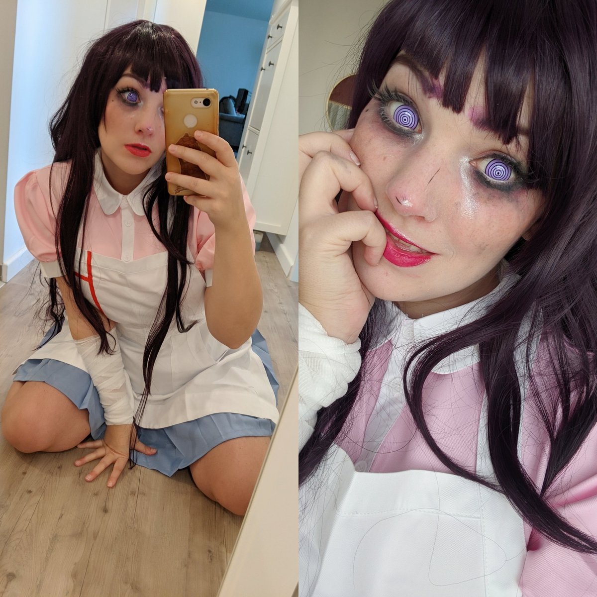 Danganronpa Mikan Tsumiki Cosplay Contacts