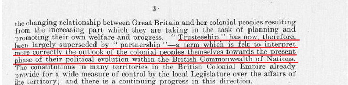 In fact, they argued that the term 'partnership' was better to describe Britain's relationship with its colonies. By making themselves look like a progressive imperial power, Britain hoped to reduce American interest in its colonial affairs /4