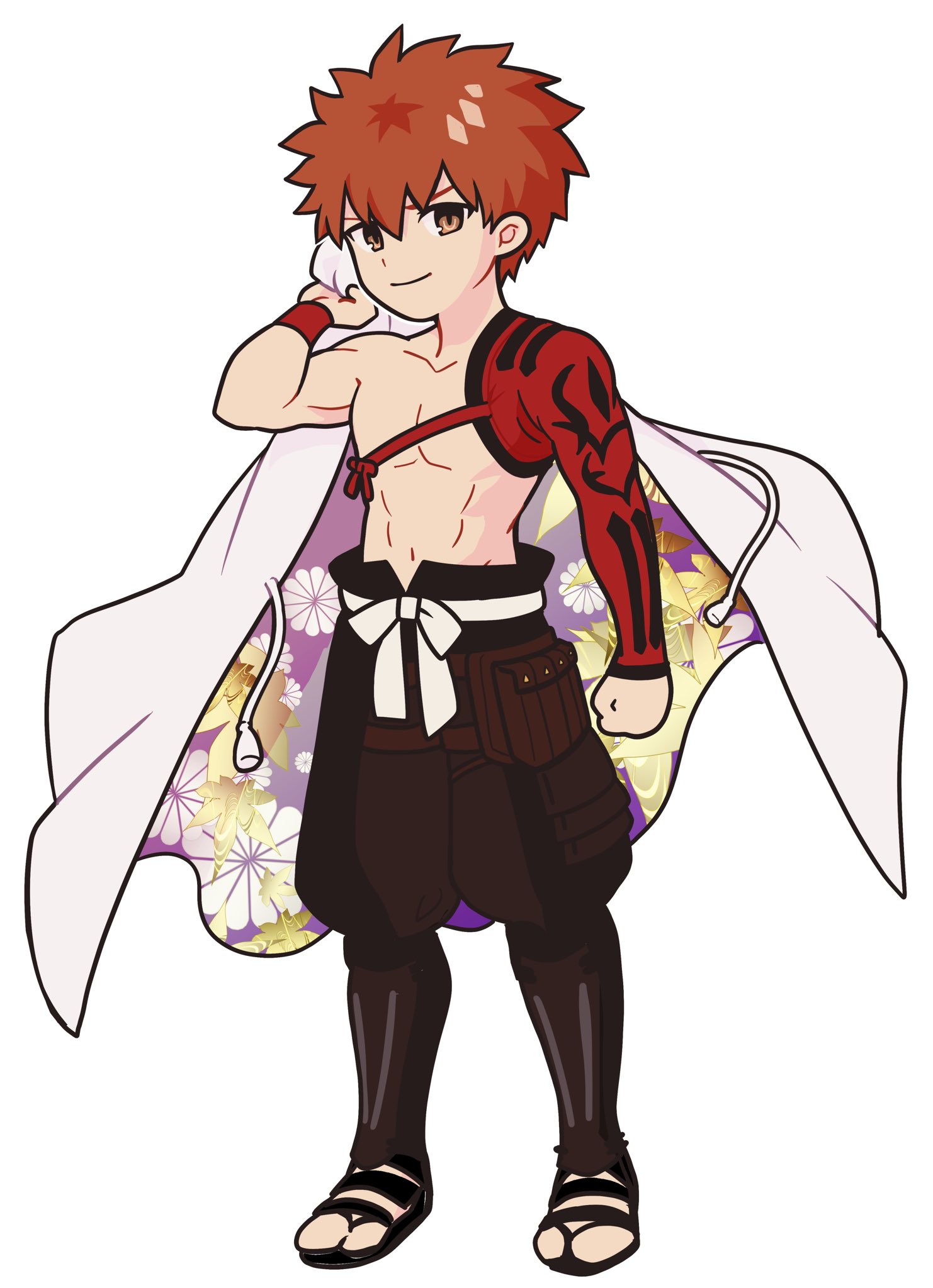 ヨルモ アイコン用に描いた村正デフォルメ 足元まで描く意味はなかった ポーズとか立ち絵に準じてます T Co Wu7uebedis Twitter