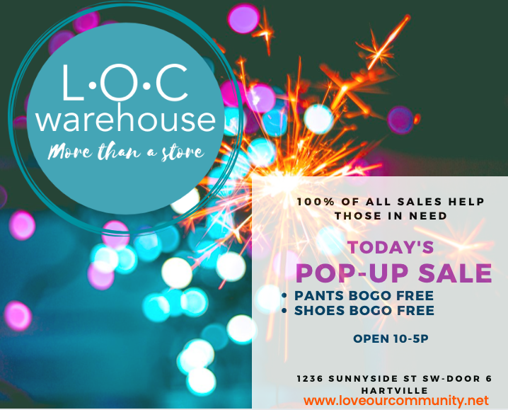 LovOurCommunity's tweet photo. ❗POP-UP SALE TODAY ONLY❗
     -BOGO FREE PANTS
     -BOGO FREE SHOES

Open 10am-5pm! https://t.co/4s1o5VEiFW