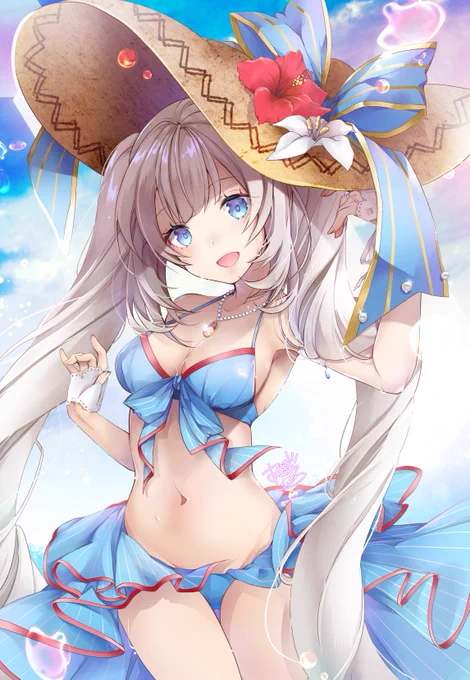 よし便乗しよう
 #くそ寒いので水着絵を貼る 