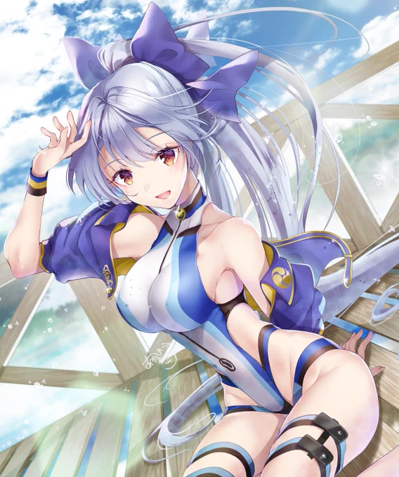 よし便乗しよう
 #くそ寒いので水着絵を貼る 