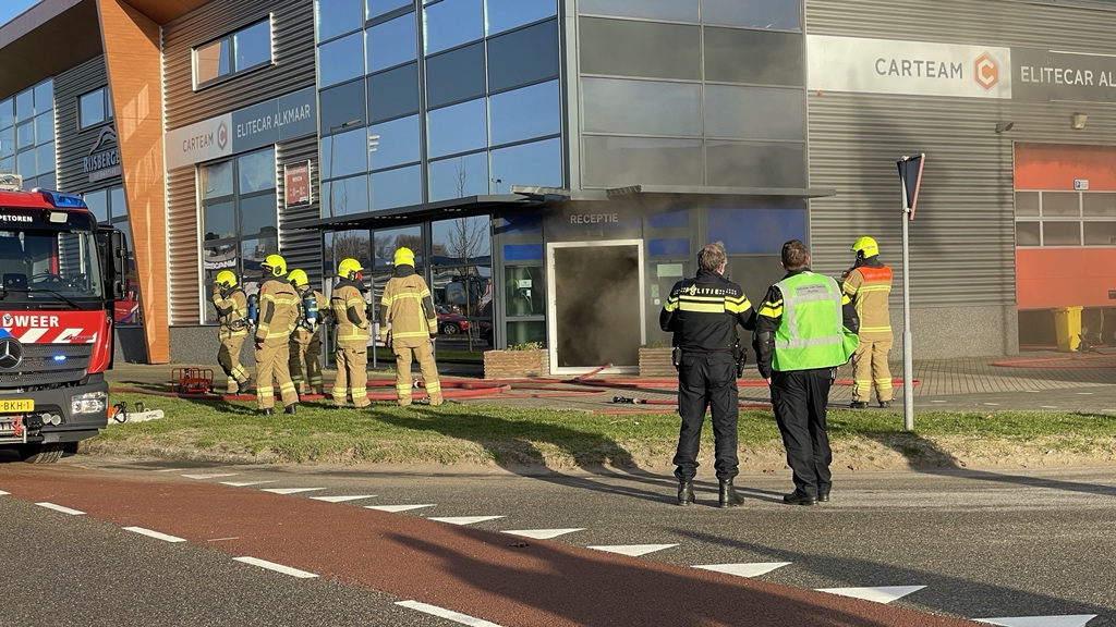 Melding grote brand Amethiststraat Alkmaar