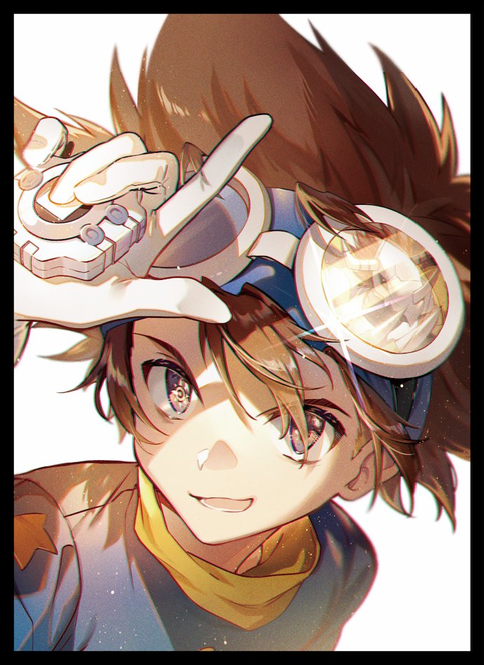 1boy male focus gloves goggles brown hair brown eyes goggles on headwear  illustration images