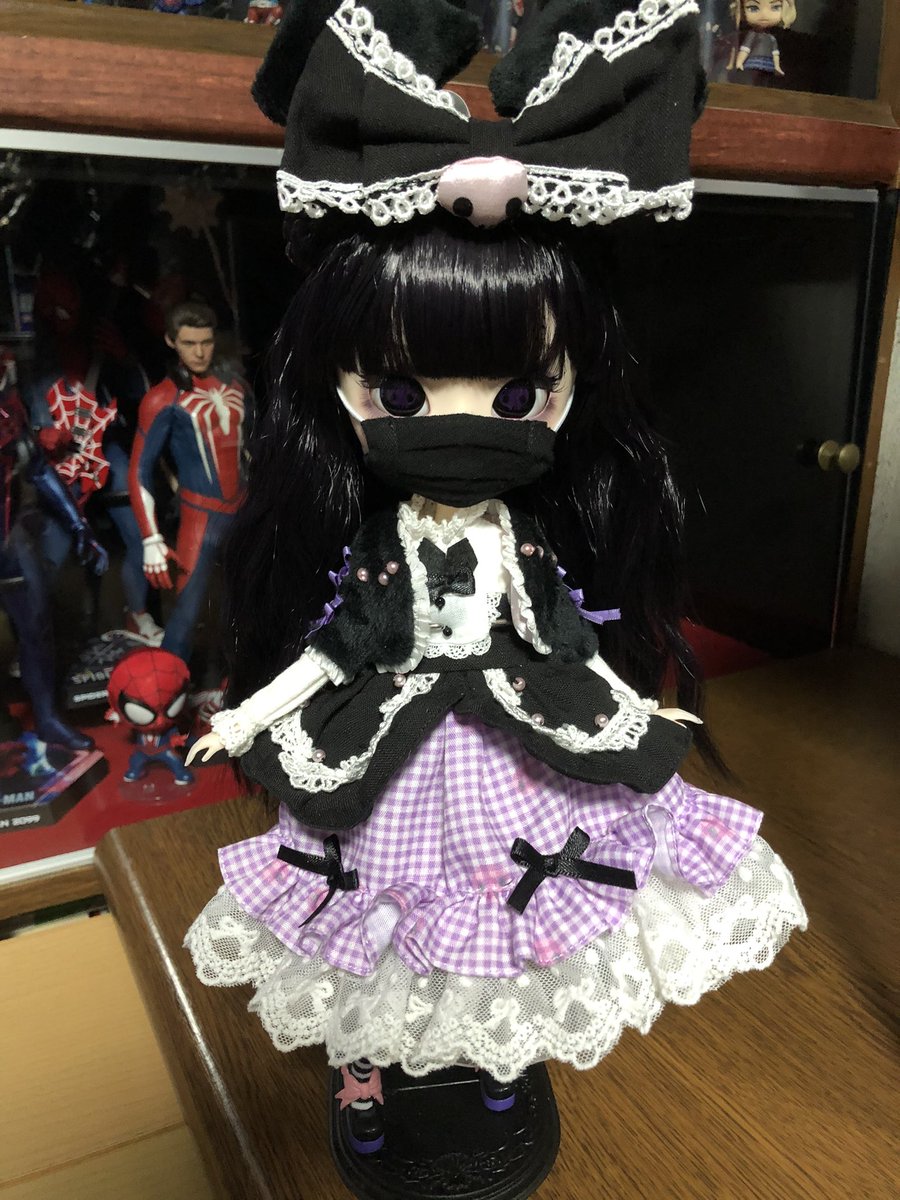 columbo0221's tweet photo. 家に帰ったら、トイズキング様のお年玉企画で当選した『トイズキング限定マスク付きVer.クロミちゃん』が届いていました❗️
こうした企画に当選したのが初めてなので、嬉しい限り😂
瞼や瞳にもクロミちゃんのピンクのドクロがあって可愛らしい❗️マスクも👍。 https://t.co/0XL7A3NUnG