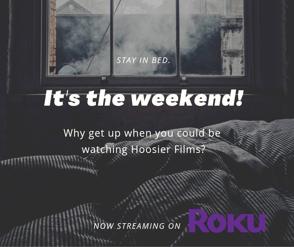 Hoosier_Films's tweet photo. Welcome to the weekend. Time to start streaming at https://t.co/XX9oabY90v!
#watchlocal #indiefilms #Hoosierfilms #Indianafilms #localfilm #indiefilm https://t.co/vmE81rY7sY
