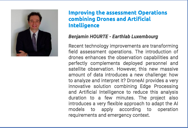 psc_e's tweet photo. Benjamin Hourte @bhourte from @EarthlabL will talk about how to improve the assessment of operations combining drones and #AI during our conference, on January 19. 

Learn more about our programme &amp; register here: https://t.co/weK0Krt6De https://t.co/kZslJkWGmB